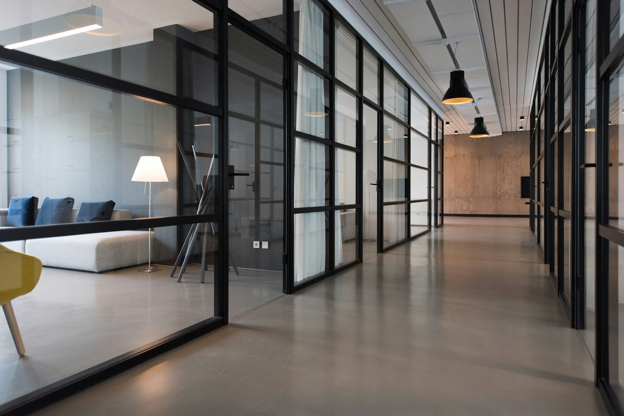 Professional office environment for business meetings